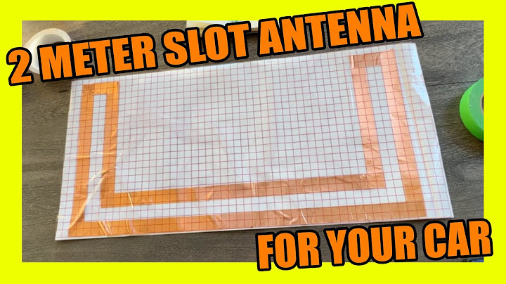 Tape a effective 2 meter Slot Antenna to Your Vehicle: Ham radio stealth