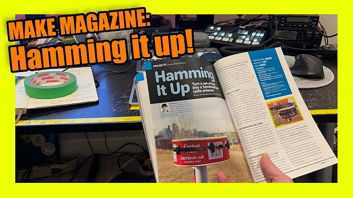 Make Magazine Article! Hamming it up.