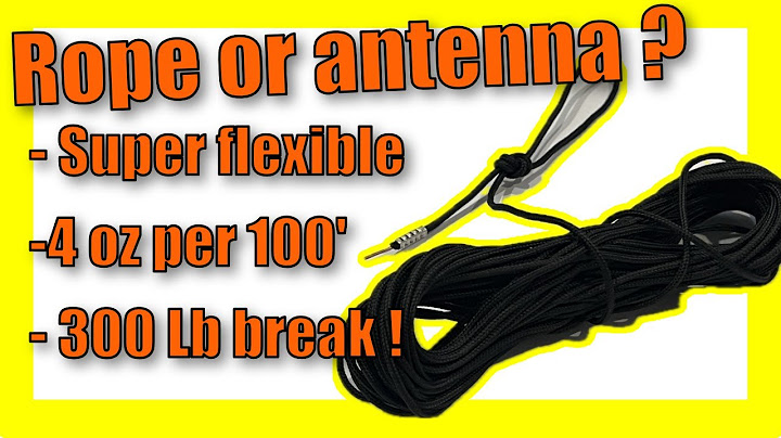 This ‘Rope’ Is Actually Antenna Wire — and It Matched Copper Wire