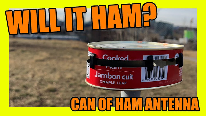 Ham radio antenna build, Made out of a ham tin: It works really well!