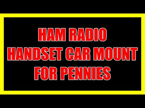 Ham radio HT car mount for pennies