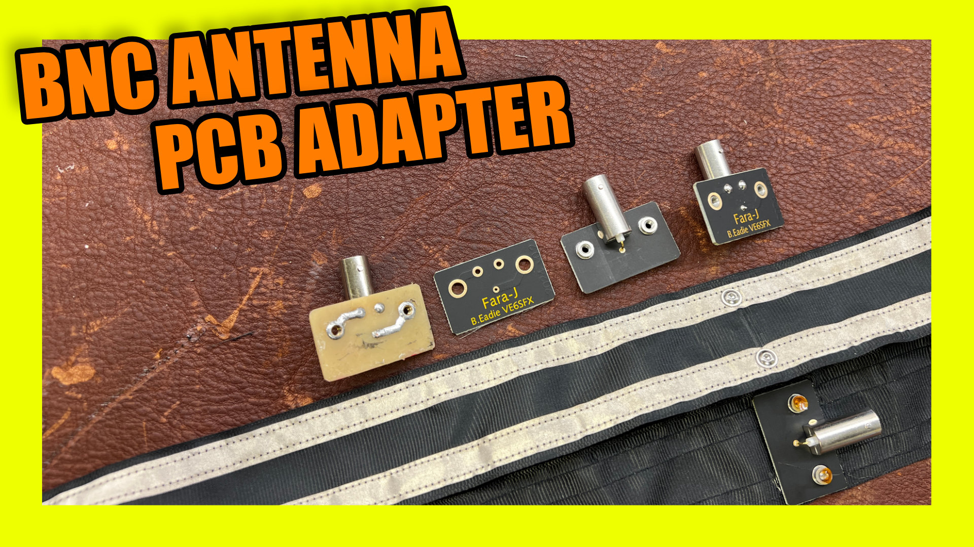 Your Own PCB Antenna connectors for Ham Radio